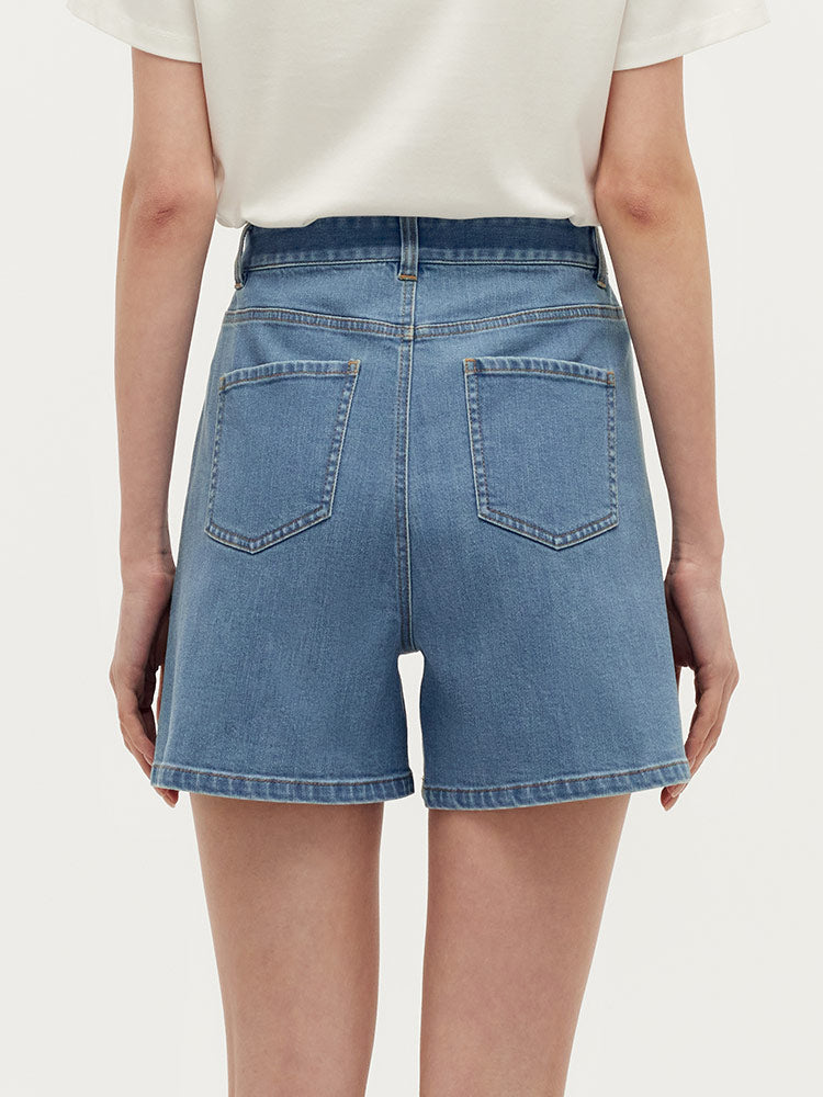 Denim A-Line Kadın Şort