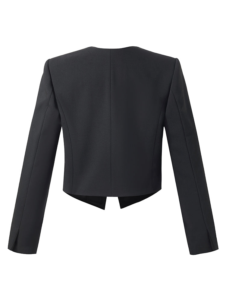 Yün Çift Kat Kadın Blazer