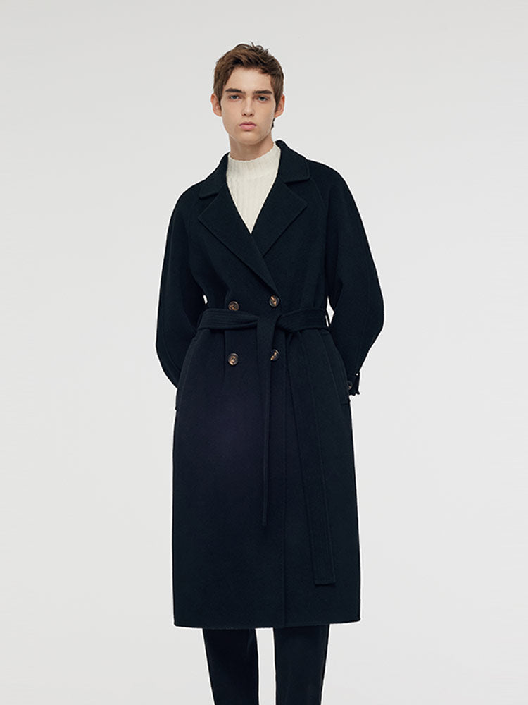Kaşmir Ve Yün Unisex Wrap Kaban