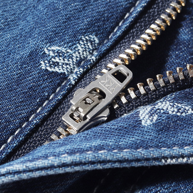 Jakarlı Denim Yarım Kadın Etek