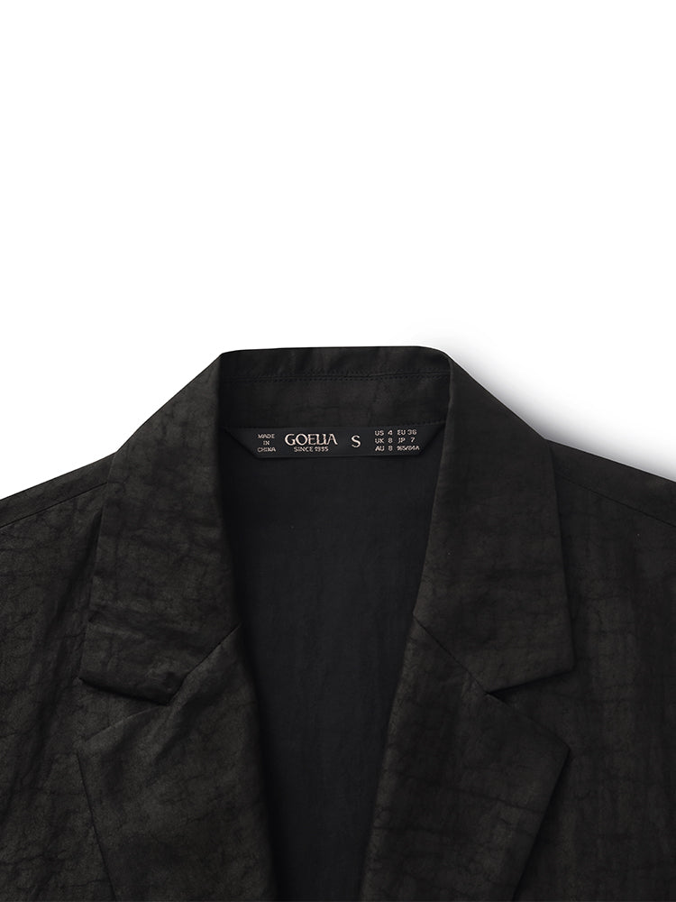 Xiang Yun İpek Tek Düğme Kadın Blazer