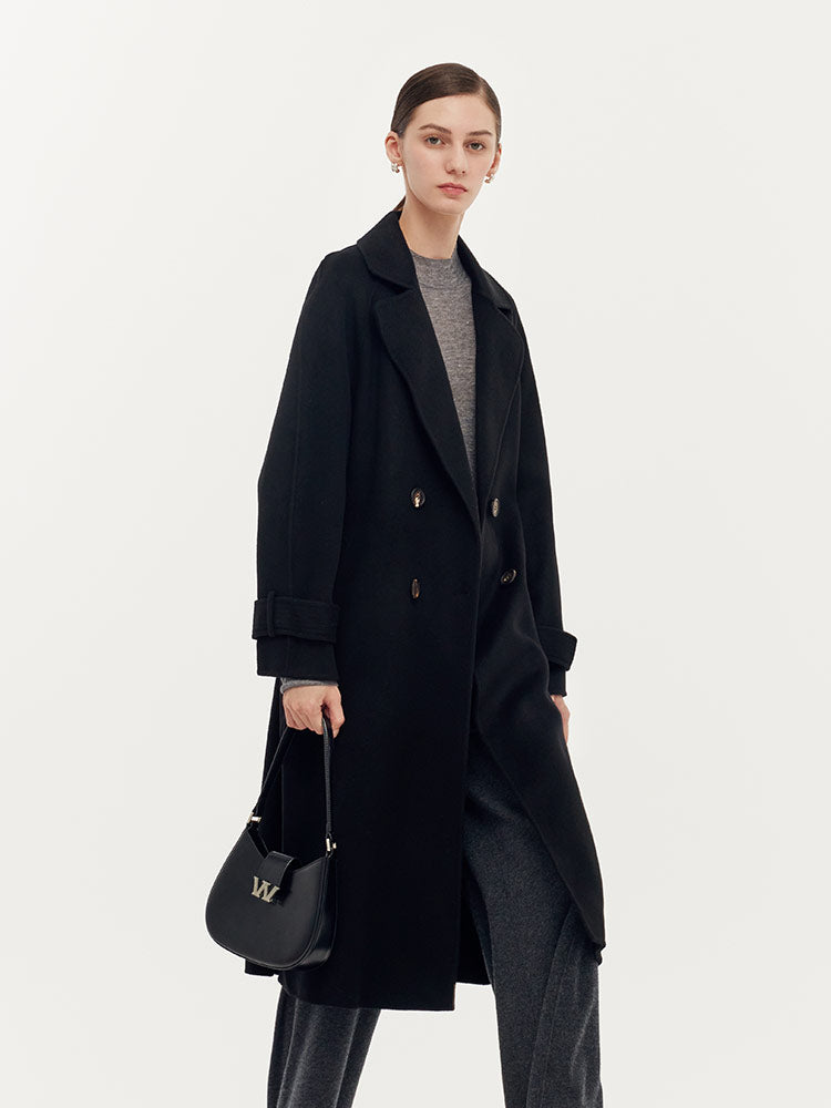 Kaşmir Ve Yün Unisex Wrap Kaban