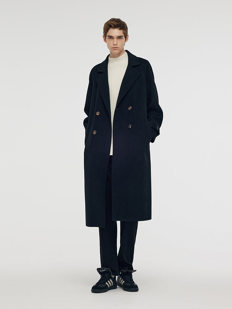 Kaşmir Ve Yün Unisex Wrap Kaban