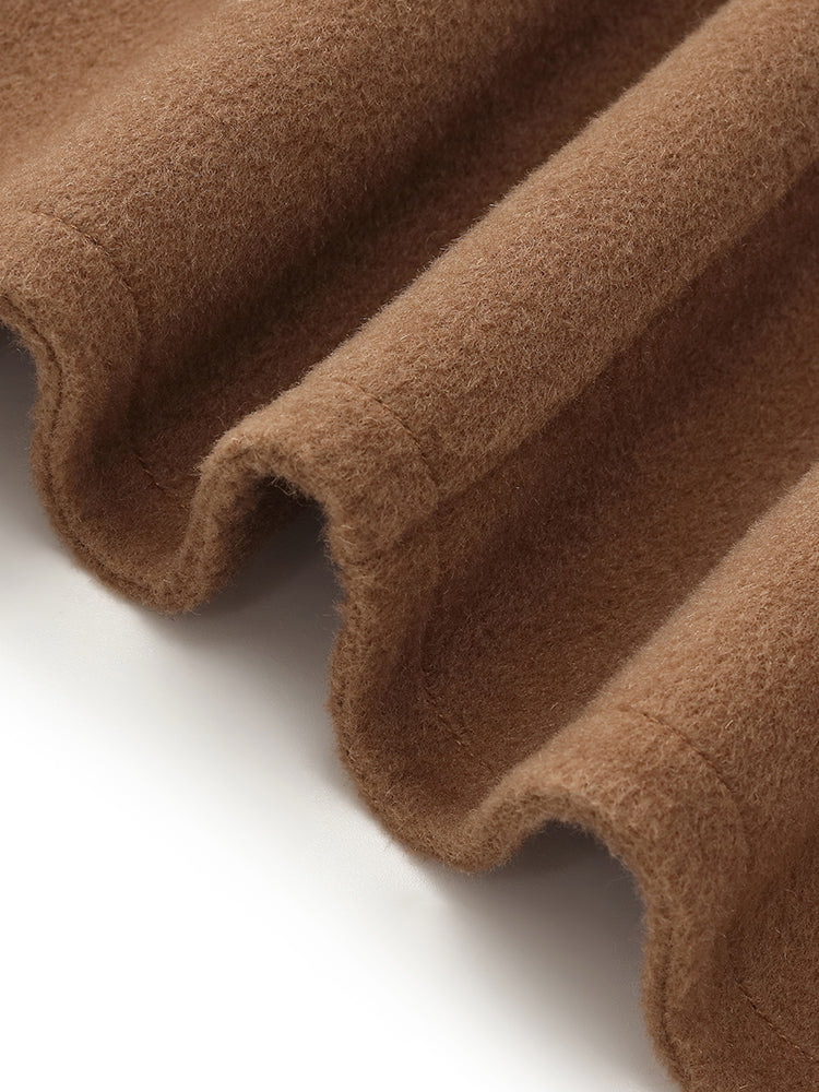 Tencel Yün Karışımlı Eşarplı Ceket