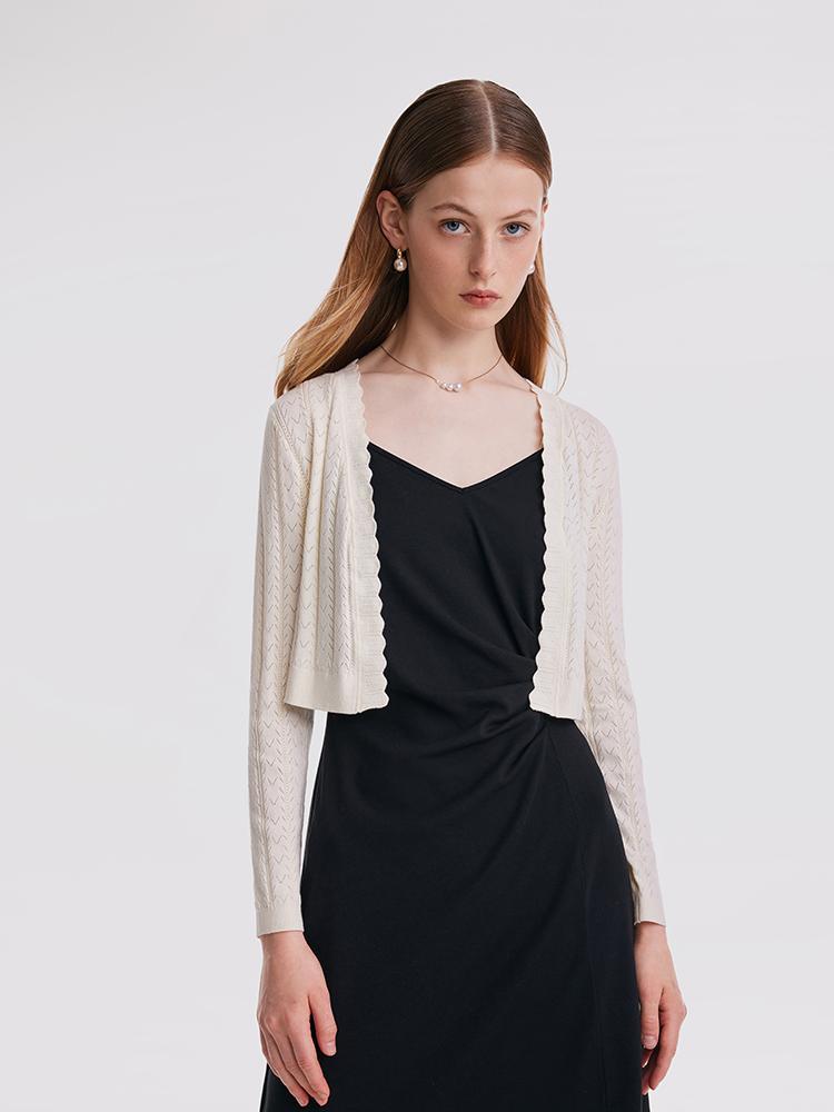 Hırka Ve Slip Midi İş Elbisesi İkili Takım
