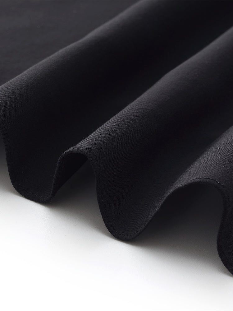 Tencel Kadın Katlı Yelek Midi Elbise Slip Elbise Ve Kemerli