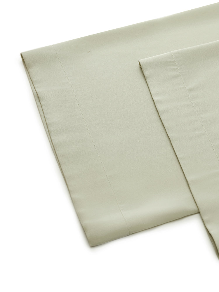 Dut İpek Düz Kadın Pantolon Elastik Bel Ve Uyku Maskesi