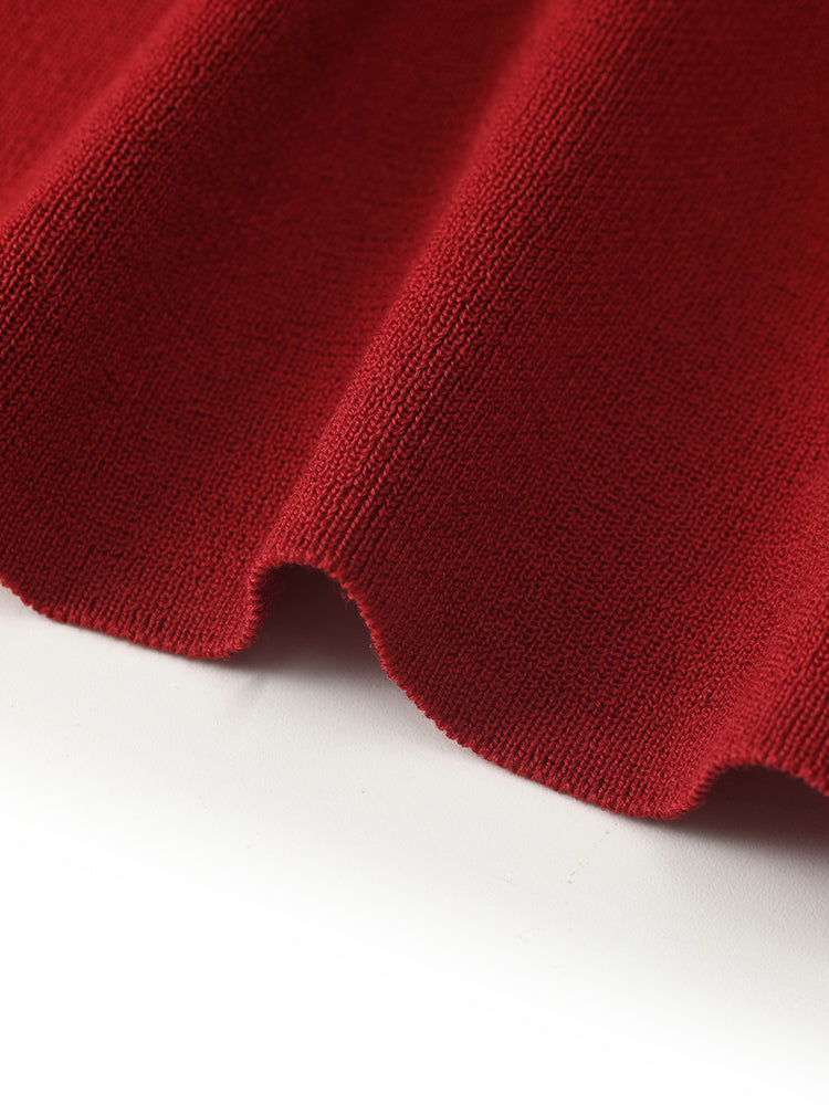 Tencel-İpek Karışımlı Kap Kollu Kadın Triko Üst