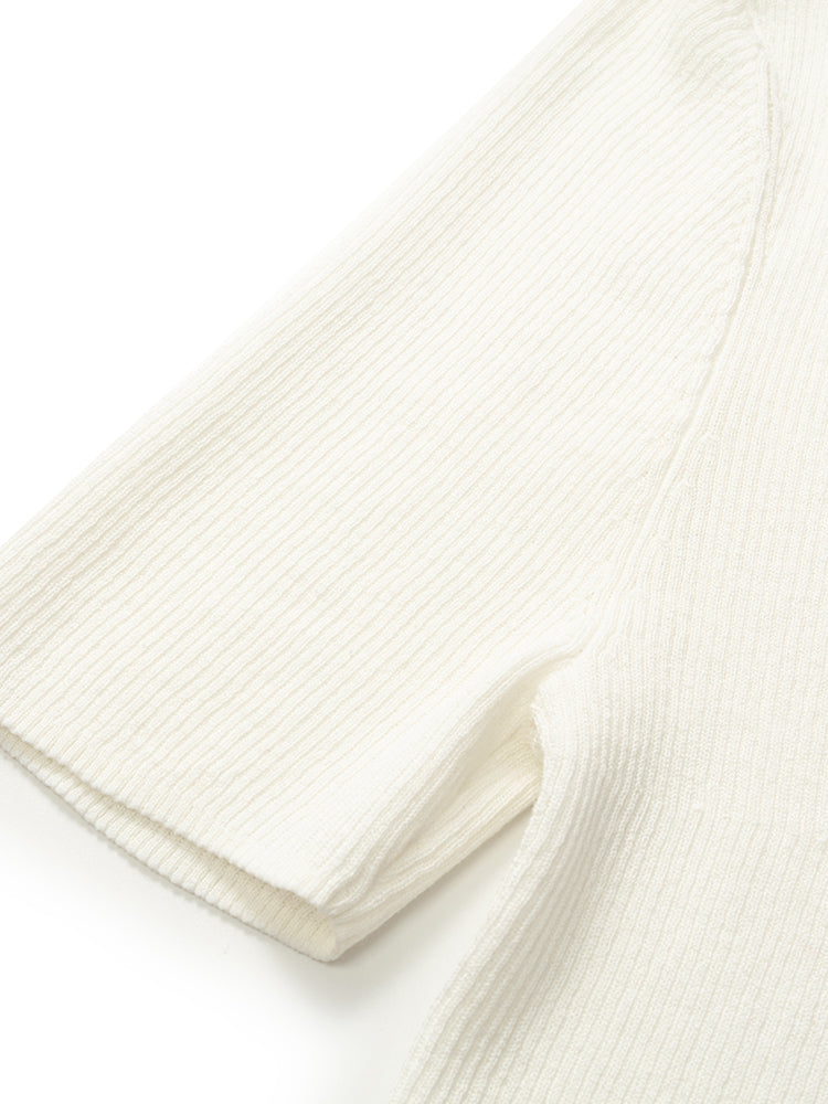 Tencel-İpek Karışımlı Dekolteli Kadın Örme Üst
