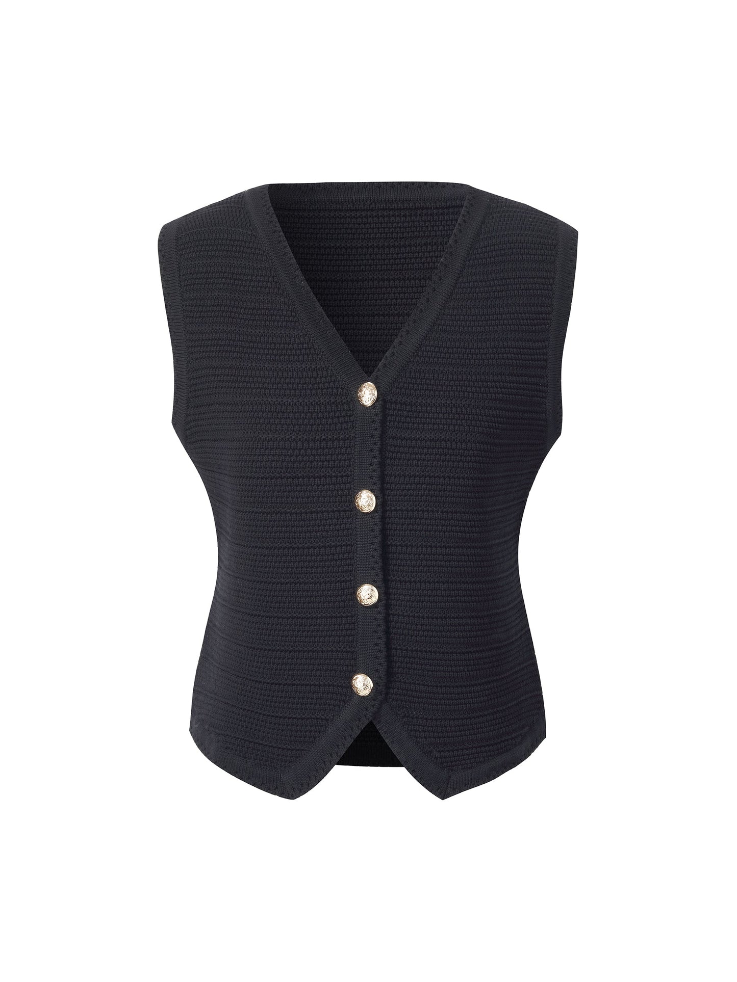 V Yaka Slim Fit Kadın Triko Yelek