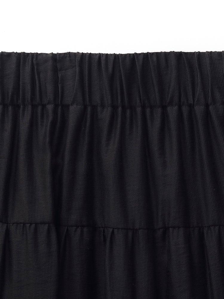 Tencel Kadın Katlı Maxi Etek