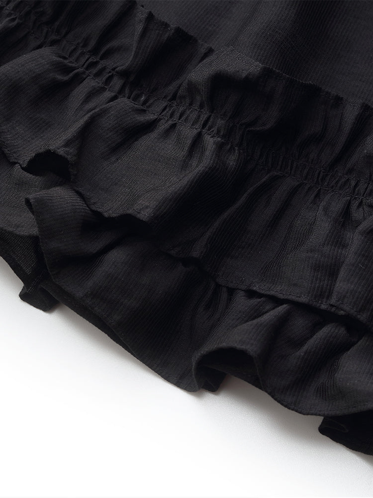 Tencel Kadın Katlı Yelek Midi Elbise Slip Elbise Ve Kemerli