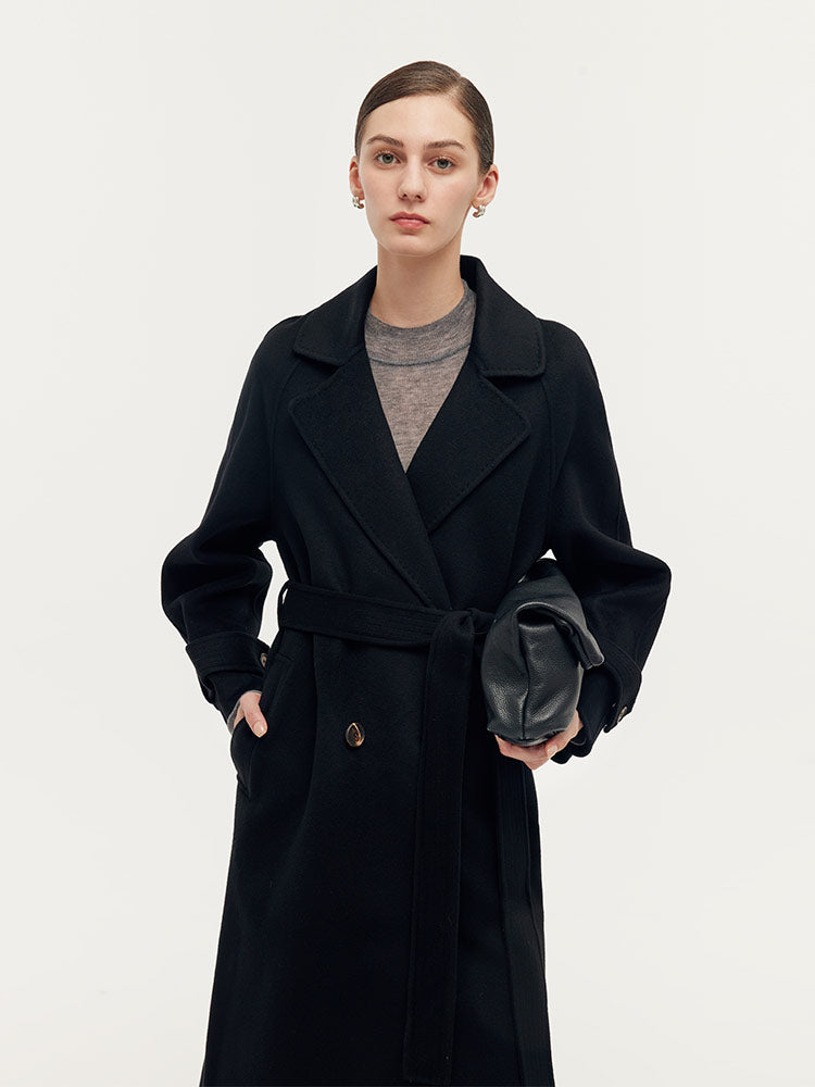 Kaşmir Ve Yün Unisex Wrap Kaban