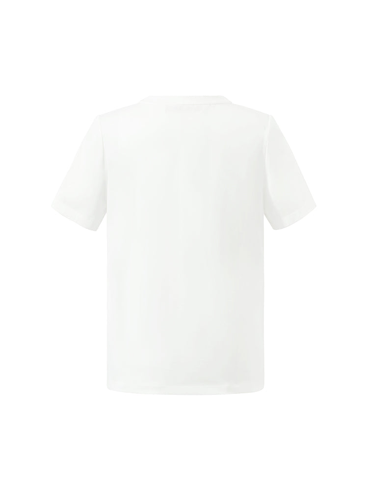 Kalp Baskılı Kadın T-Shirt