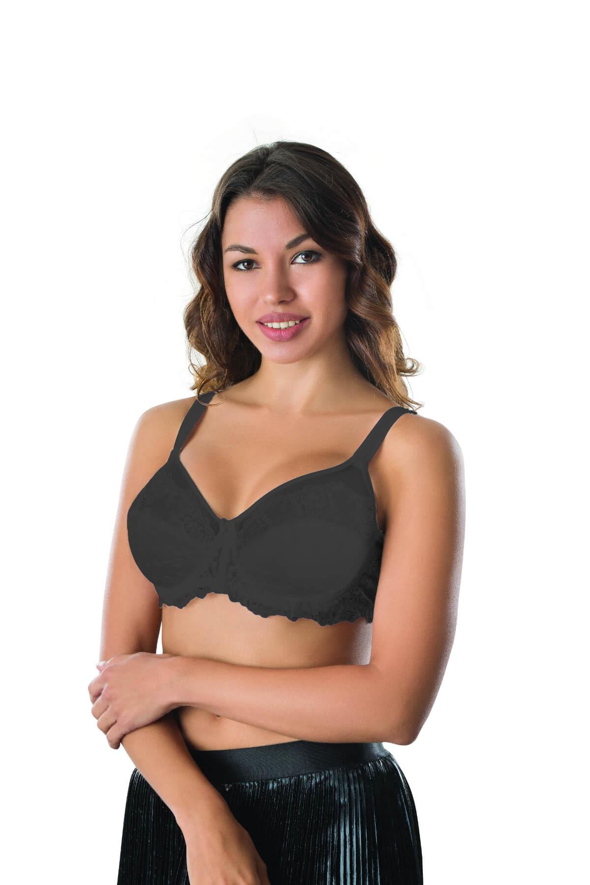 SİYAH DesBerries 170 C Balenli Brode Toparlayıcı Sütyen