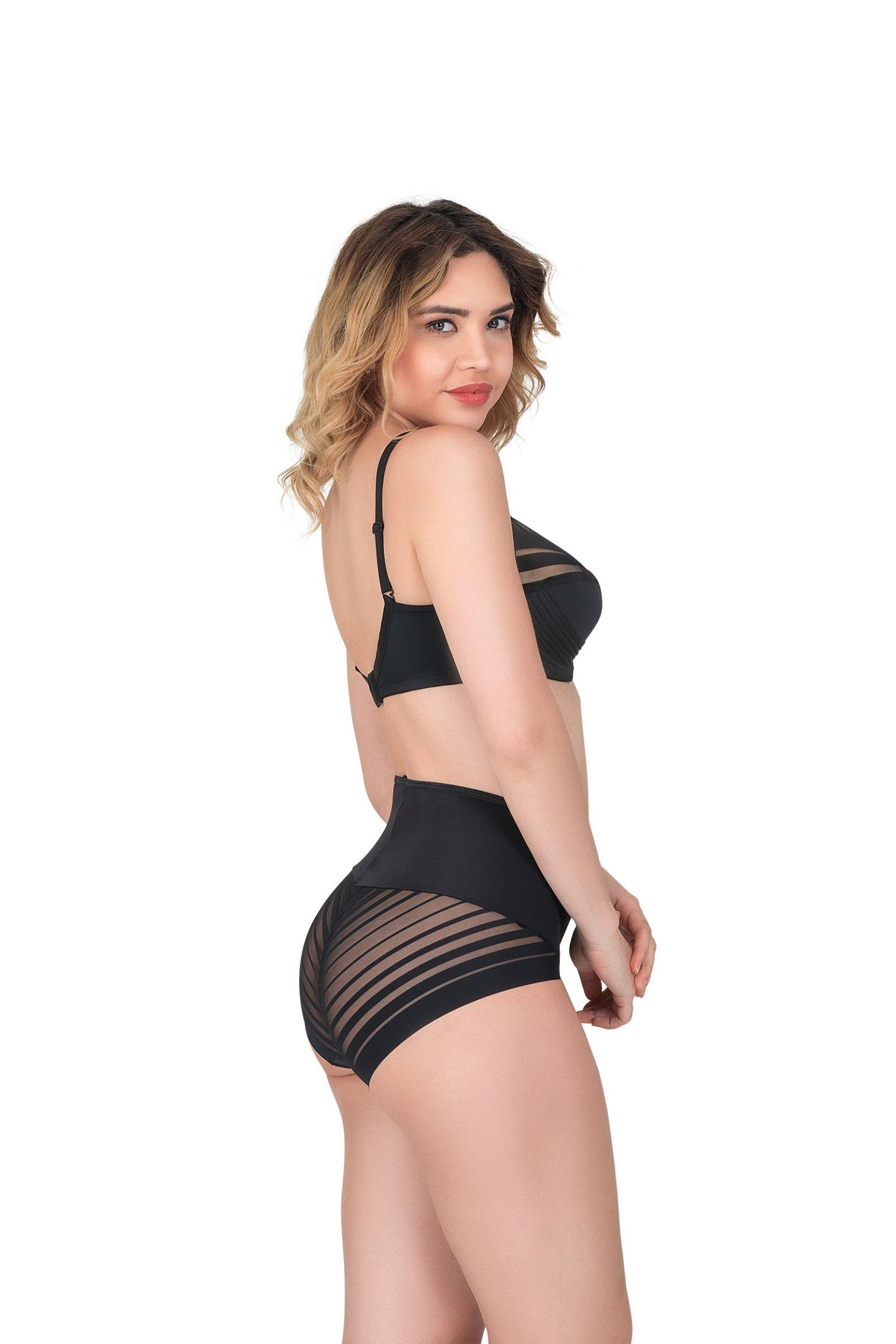 SİYAH DesBerries 183 B Yan Destekli Toparlayıcı Balenli Sütyen