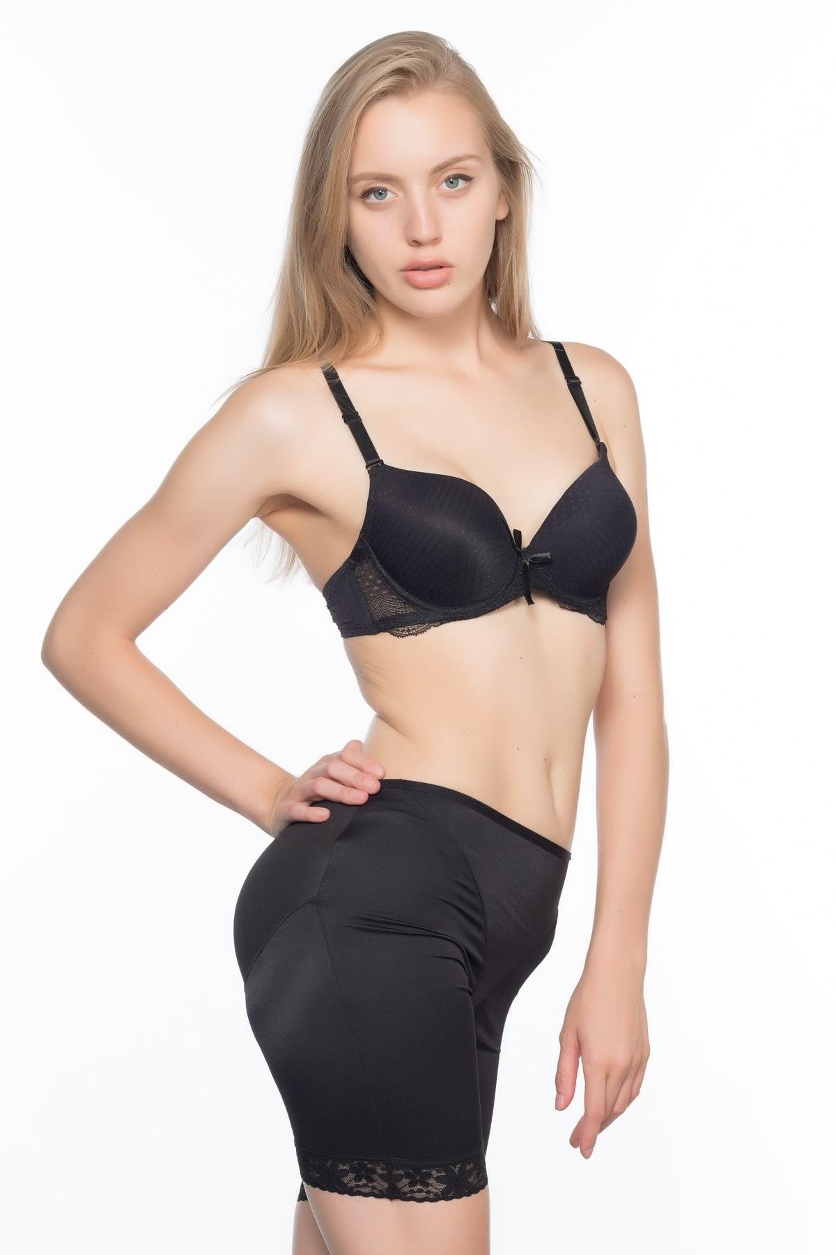 SİYAH DesBerries 2002 Paça Dantelli Pop Up