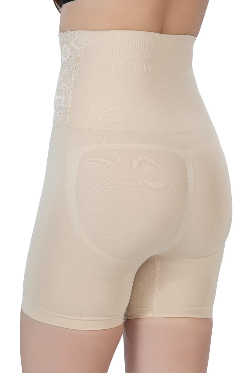 TEN DesBerries 2091 Önü Dantelli Yüksek Bel Boxer Korse