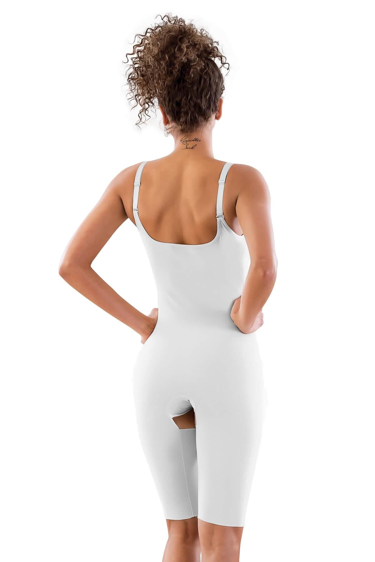 BEYAZ DesBerries 2822 Balen Sütyenli Paçalı Boy Lazer Korse