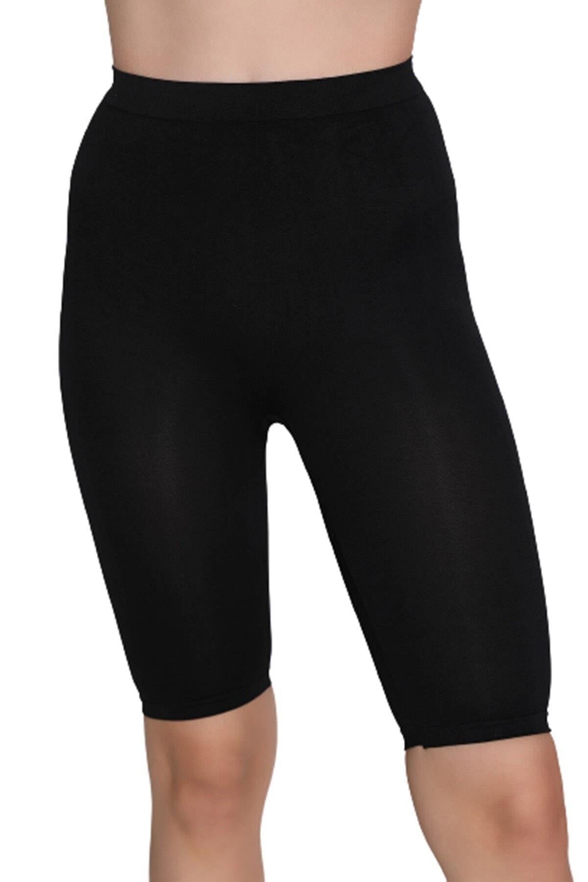 SİYAH DesBerries 3856 Soft Kapri Tayt