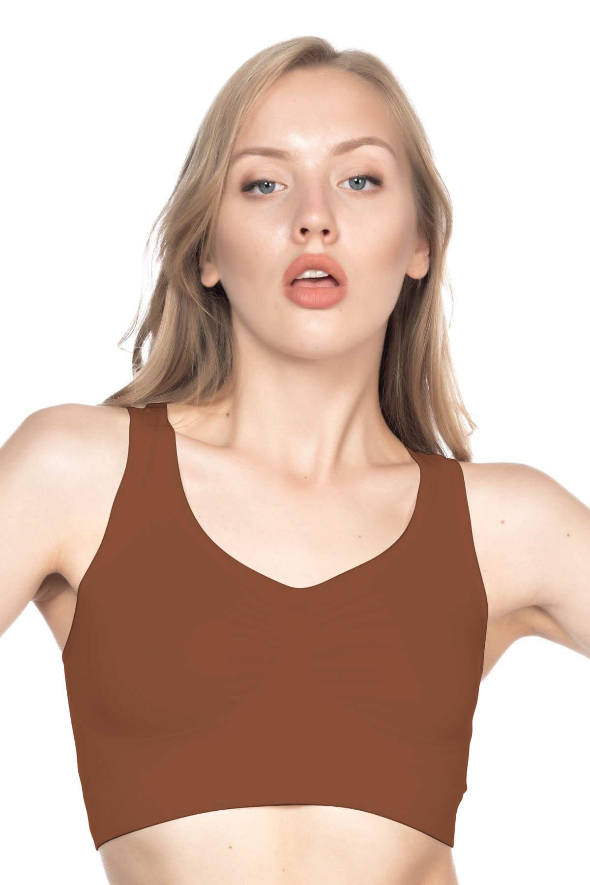 KAHVE DesBerries 4001 Soft Sporcu Büstiyer