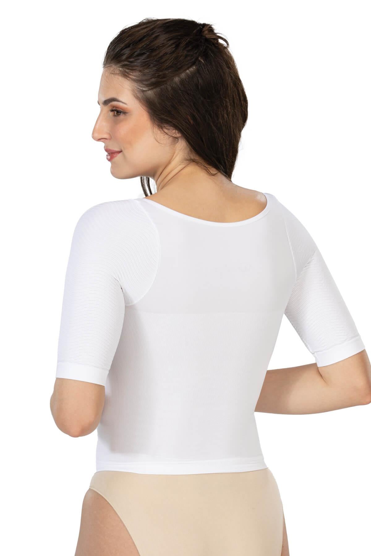 BEYAZ DesBerries 5014 Göğsü Açık Yarım Kollu Korse