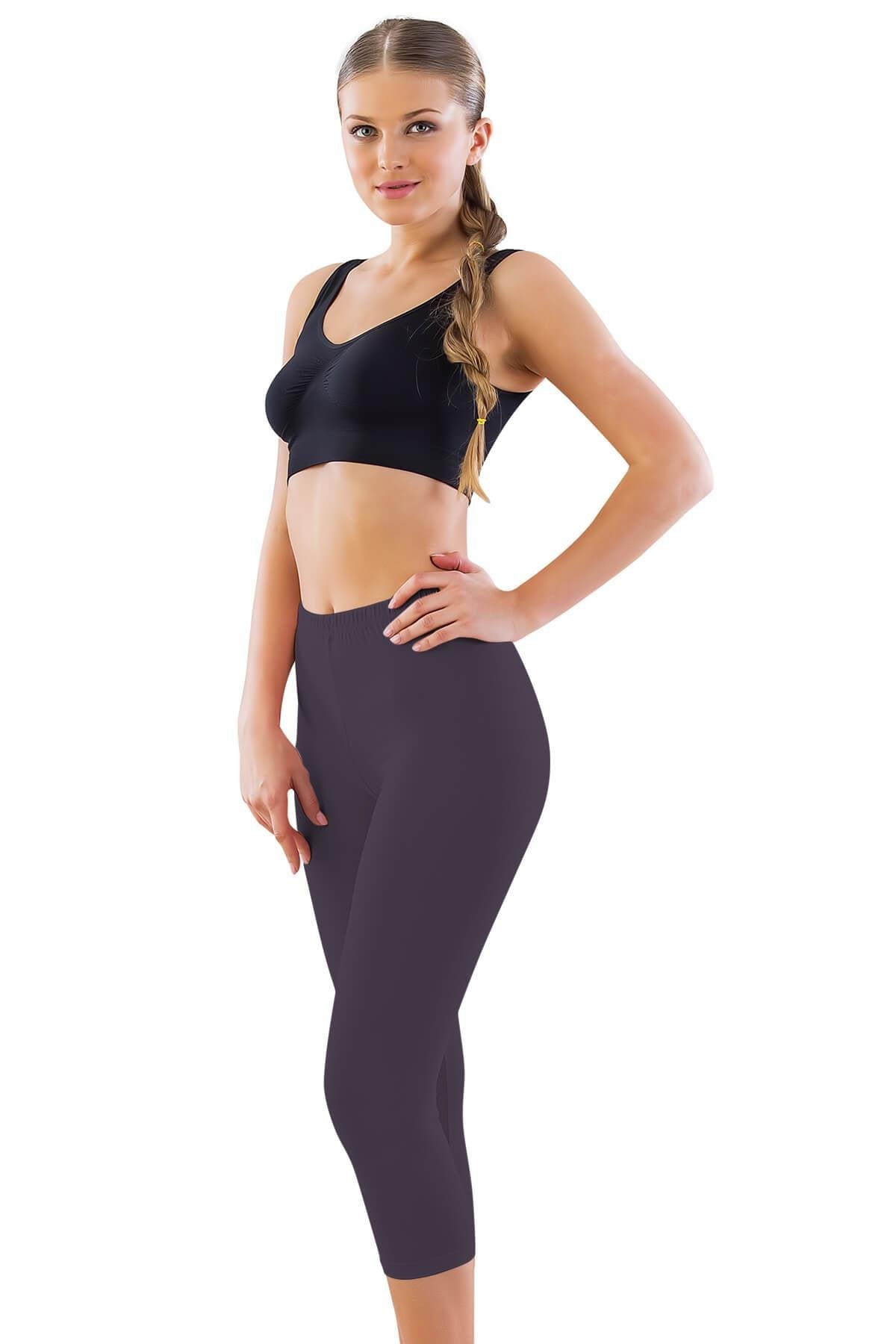 ANTRASİT DesBerries 7300 Battal Kapri Tayt