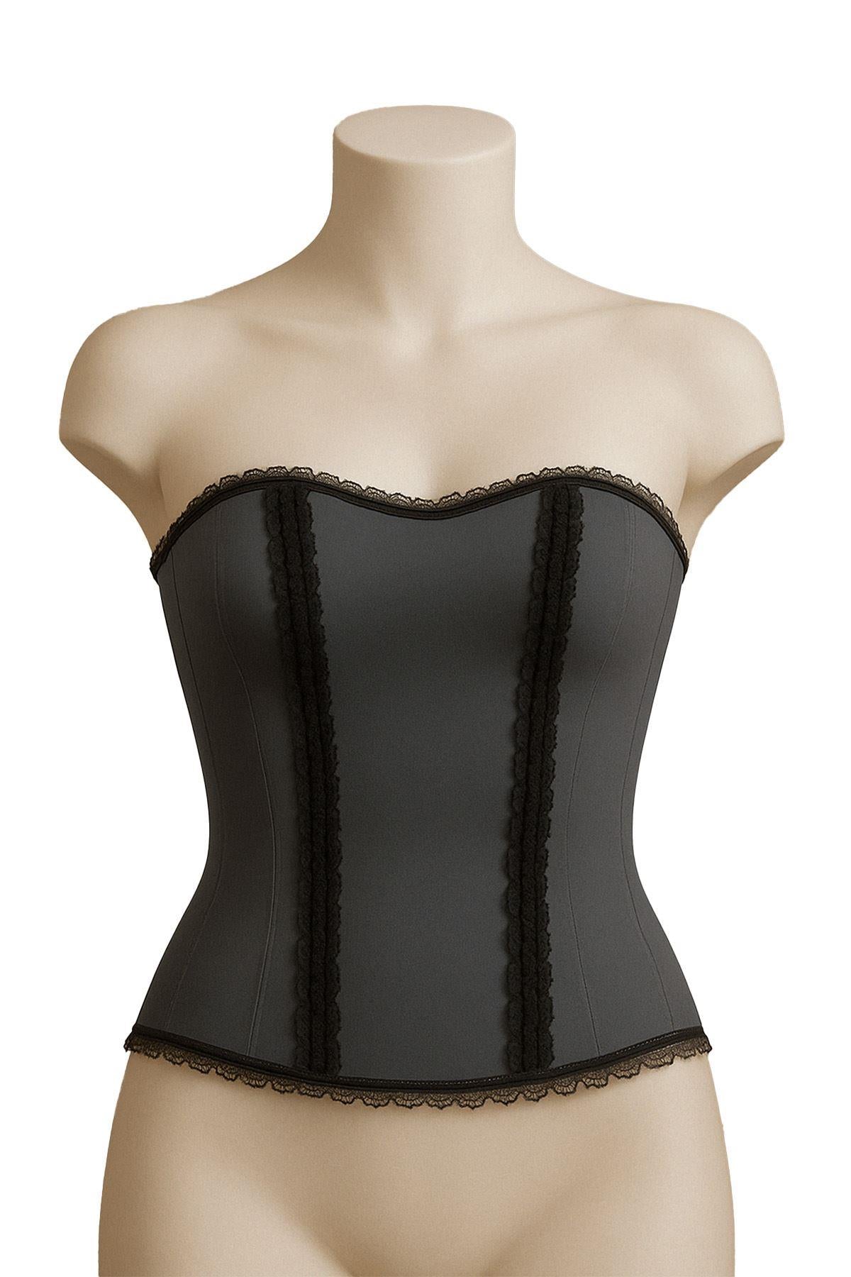 GRİ DesBerries 9155 F Fırfırlı Terletici Büstiyer