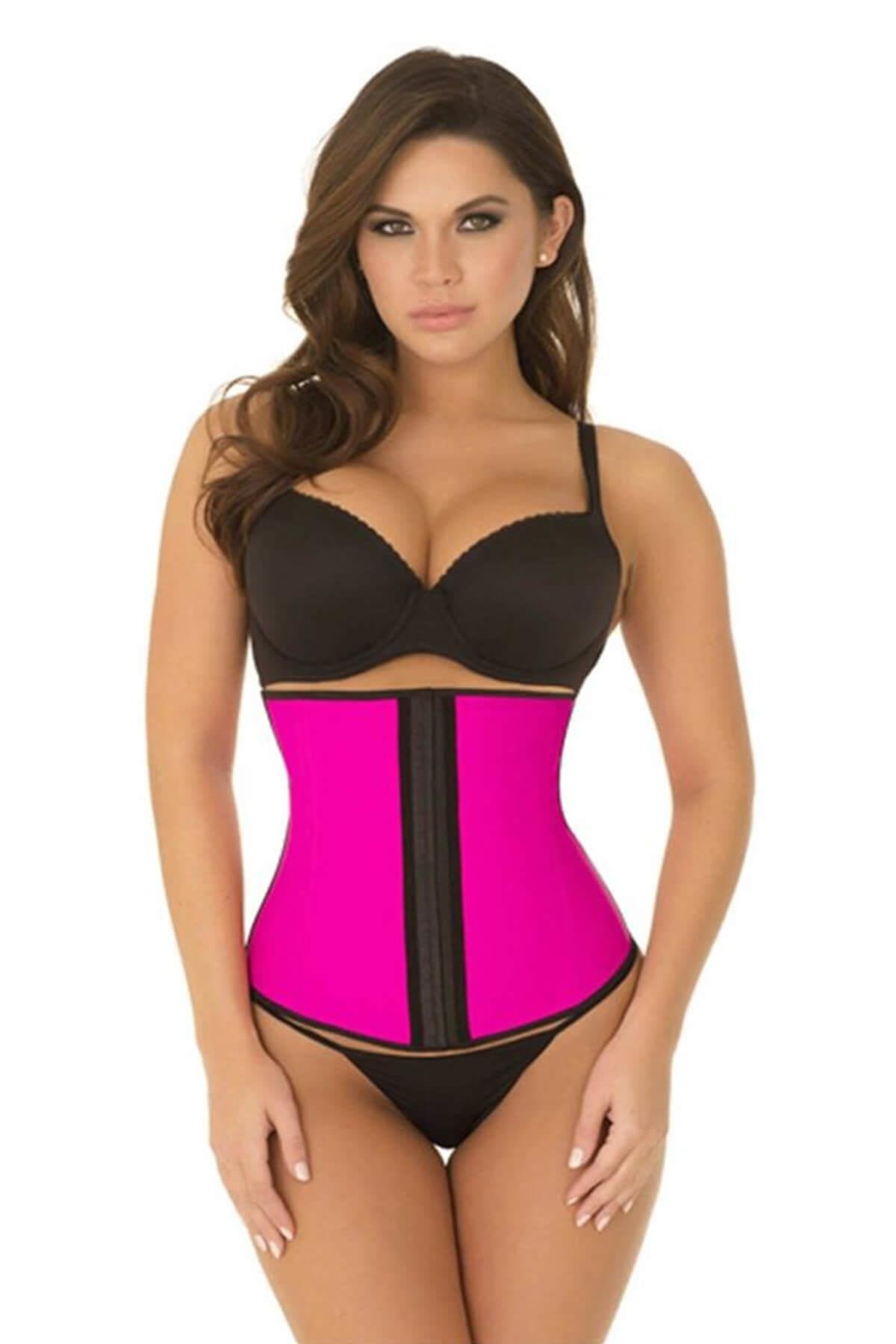 PEMBE 9161 Agraflı Bel Korse