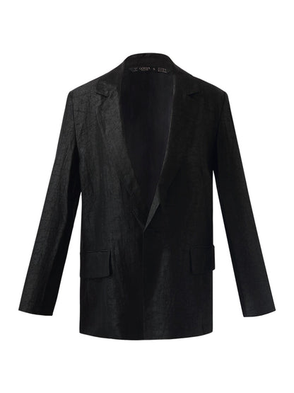 Xiang Yun İpek Tek Düğme Kadın Blazer