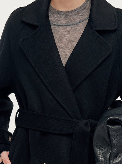Kaşmir Ve Yün Unisex Wrap Kaban