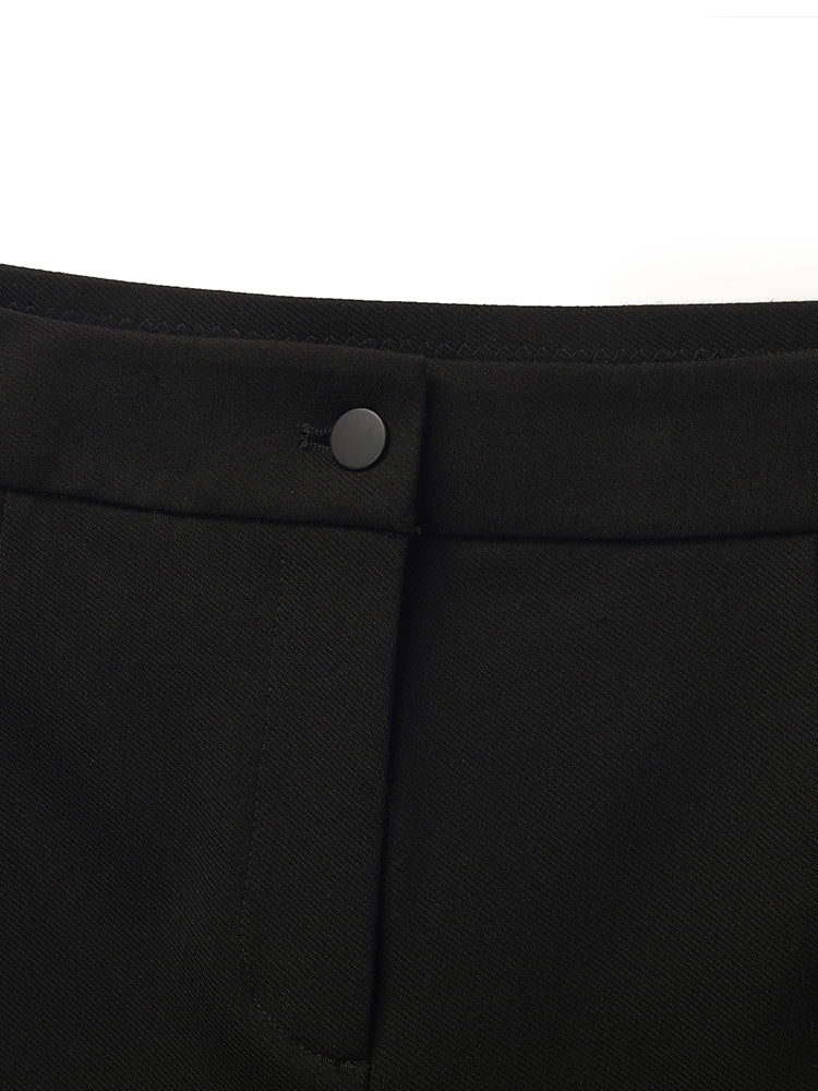 İnce Mikro Flared Kadın Pantolon