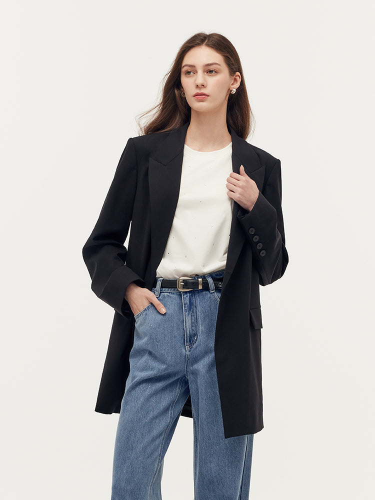 Makinede Yıkanabilir Yün Üniseks Blazer