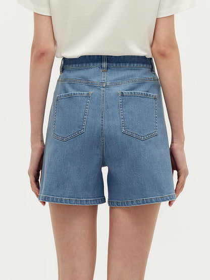 Denim A-Line Kadın Şort
