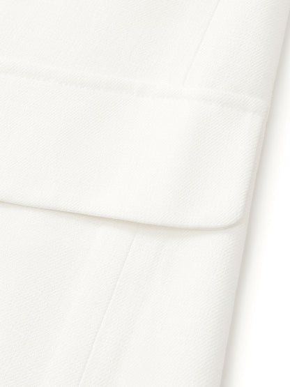 Asetat 3/4 Kollu Tek Düğme Kadın Blazer