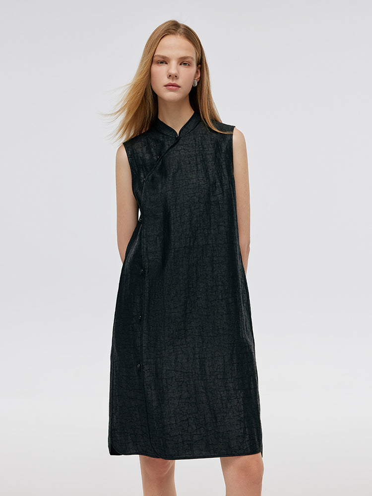 Xiang Yun İpek Kadın Qipao Midi Elbise