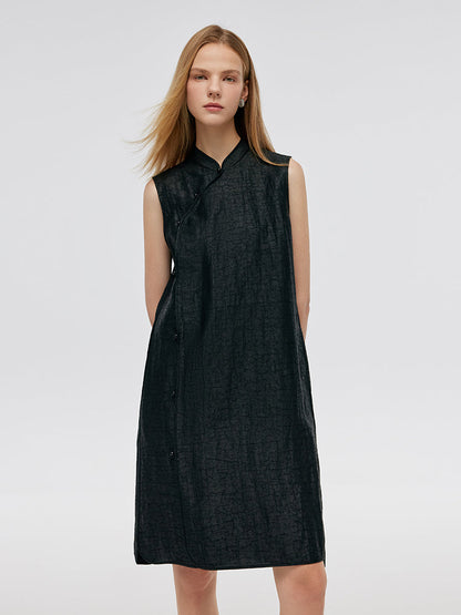 Xiang Yun İpek Kadın Qipao Midi Elbise