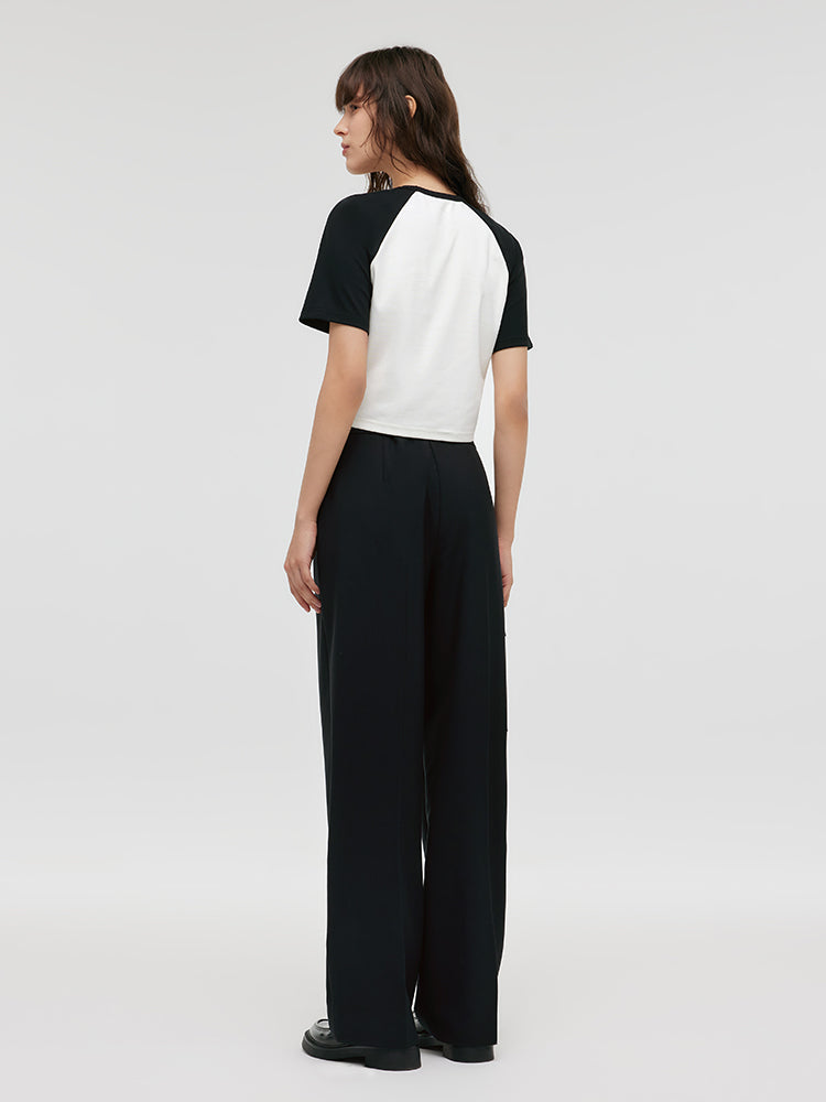 Goelıa X Chrıstıne Phung Raglan Kollu Crop Tişört