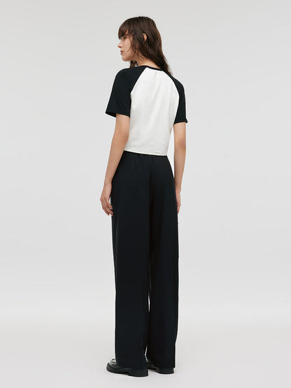Goelıa X Chrıstıne Phung Raglan Kollu Crop Tişört