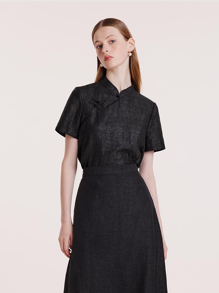 Xiang Yun İpek Cheongsam Kadın Üstü
