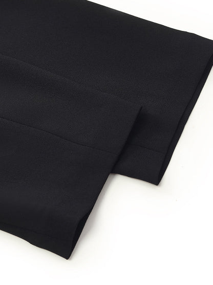 Triasetat 3/4 Kollu İpli Kemerli Kadın Blazer