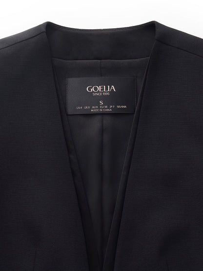 Yün Çift Kat Kadın Blazer