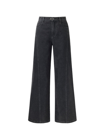 Denim Ayarlanabilir Bel Kadın Palazzo Jeans