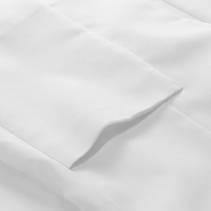 Beyaz Triasetat Truvakar Kol İnce Kadın Blazer