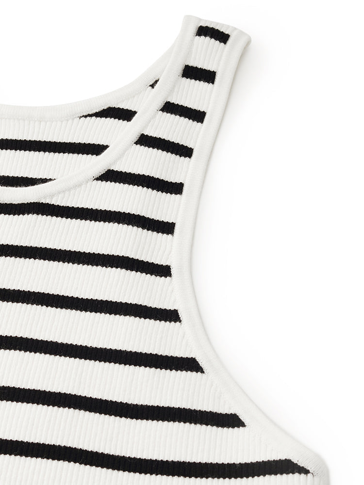 Çizgili Kadın Crop Top