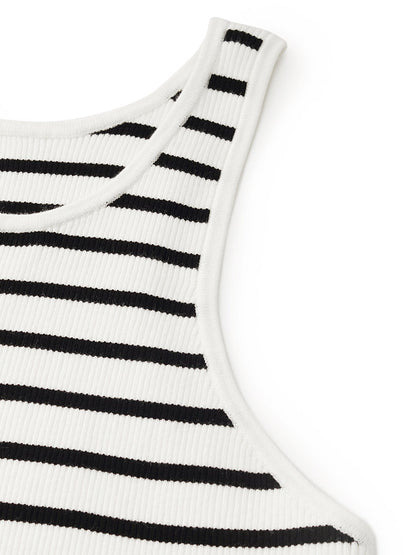 Çizgili Kadın Crop Top