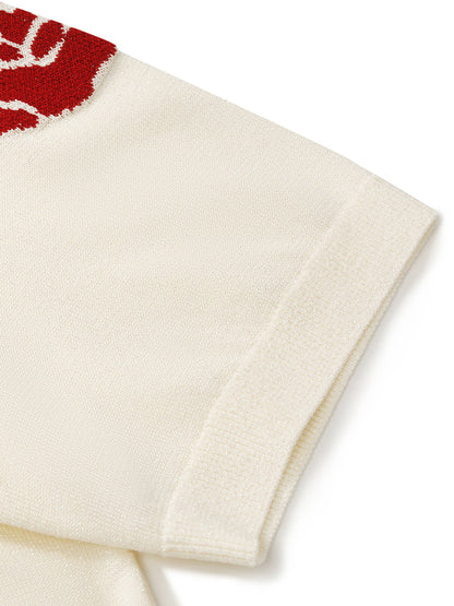 Tencel Rose Jakarlı Kadın Triko Üst