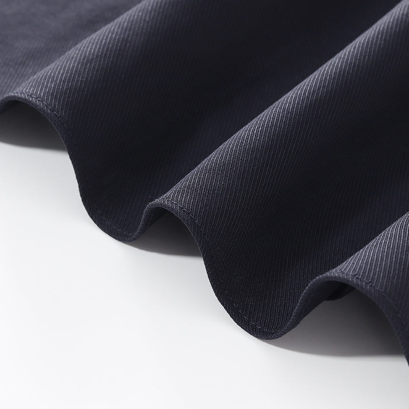 Lacivert V Yaka Tencel Midi Elbise