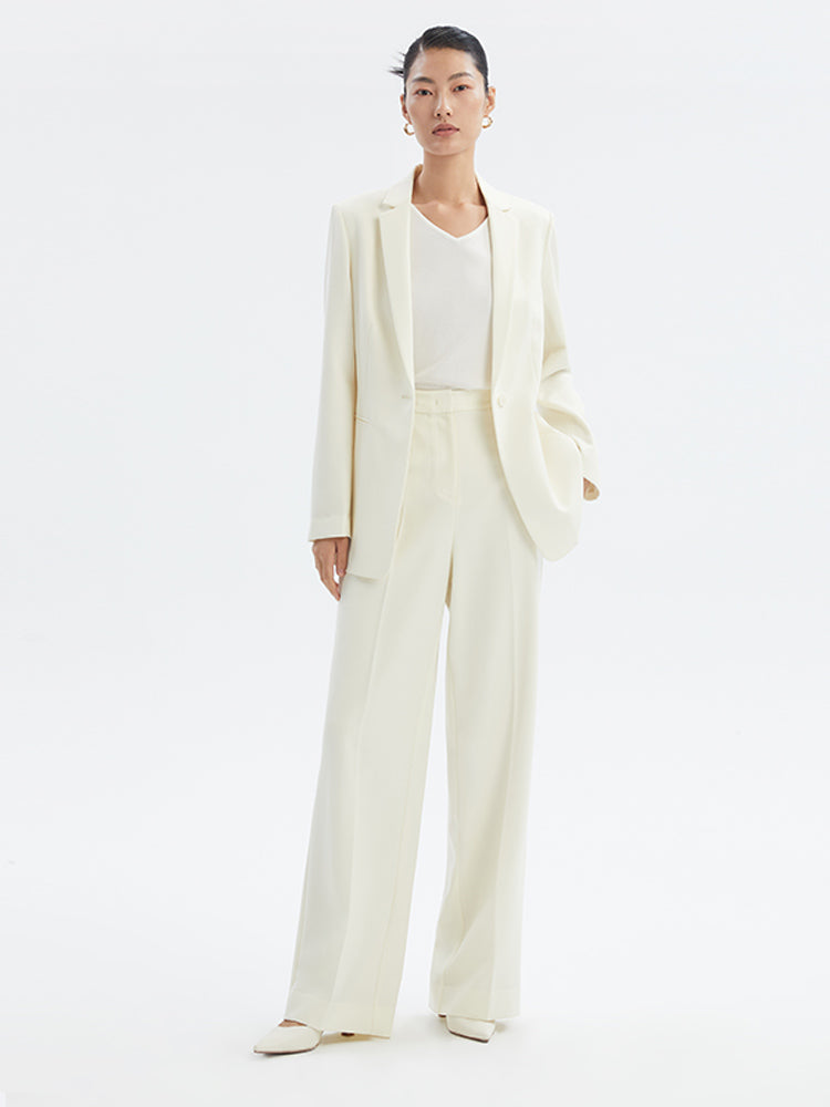Yıkanabilir Kamgarn Yün Blazer