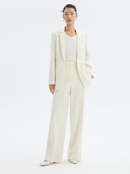 Yıkanabilir Kamgarn Yün Blazer